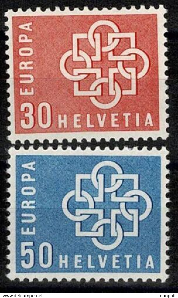 Switzerland 1959 Europa CEPT -PTT- (**)  Mint, Mi 679-80-€3,50; Y&T 630-31 -€1,50; - 1959