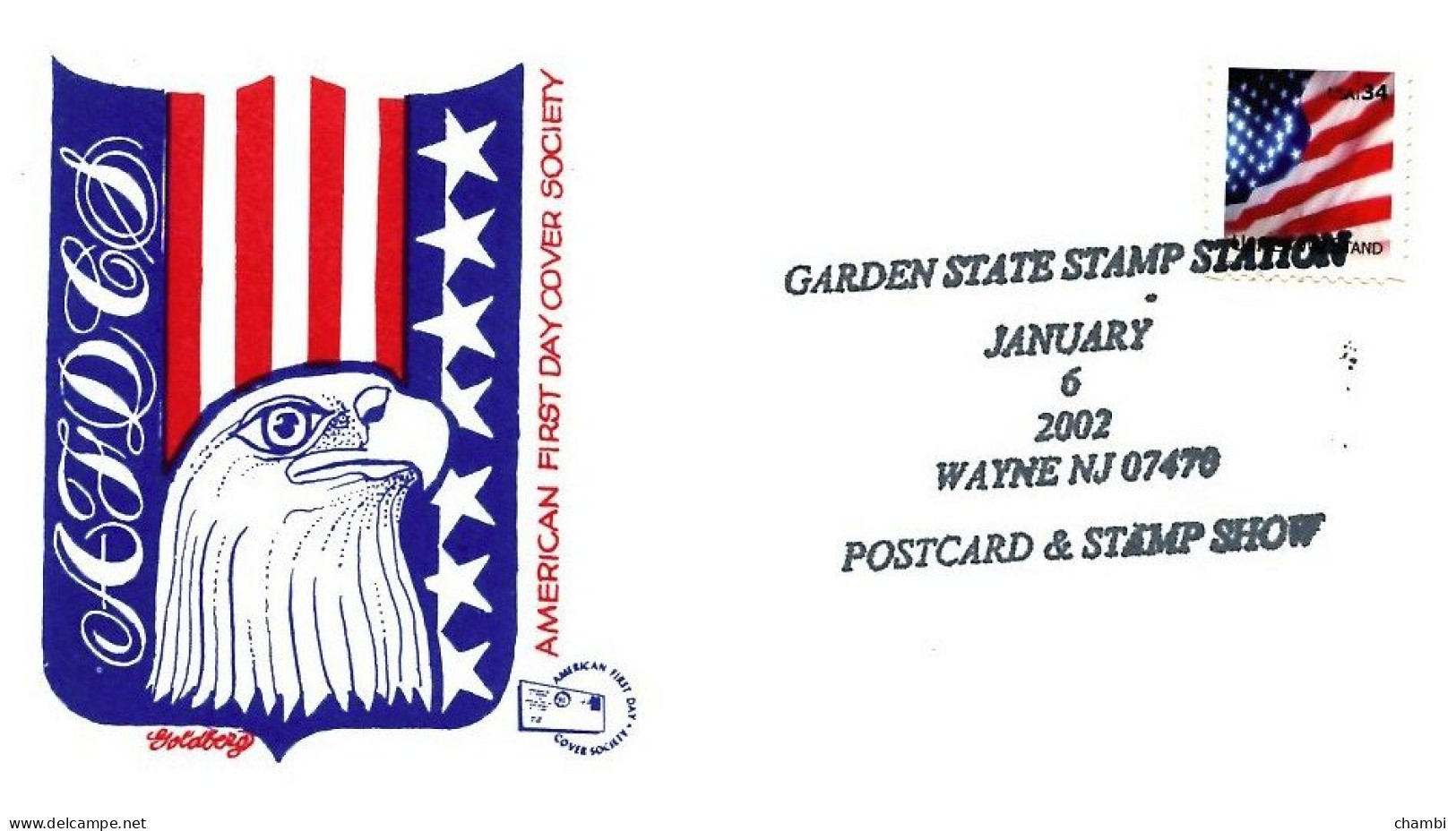 Etats Unis 1 FDC De 2002 Drapeau USA - Briefe U. Dokumente