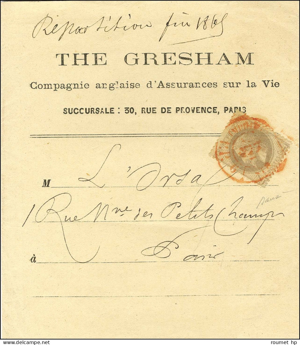 Càd Rouge Des Imprimés / N° 27 Sur Bande D'imprimé Adressée Localement. 1865. - TB / SUP. - R. - 1863-1870 Napoléon III. Laure