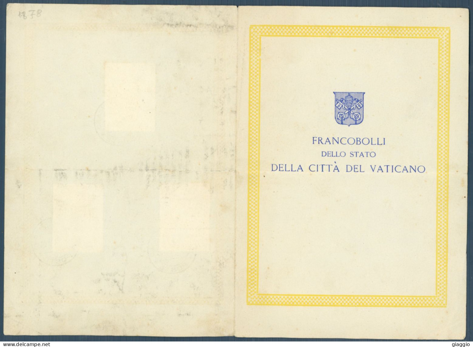 °°° Francobolli - N. 1878 - Vaticano Annullo Speciale Fuori Formato °°° - Brieven En Documenten