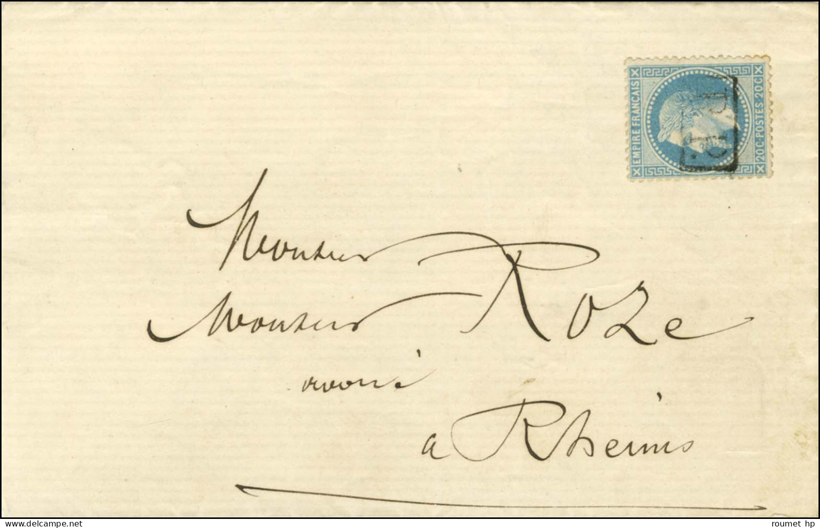 P.P. / N° 29 Sur Lettre Avec Texte Daté D'Epernay Le 13 Février 1871 Pour Reims. - TB / SUP. - R. - War 1870