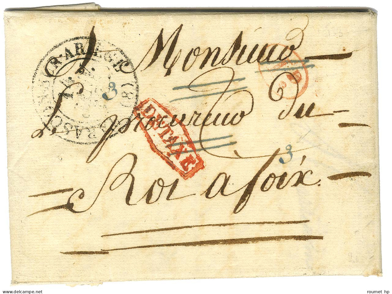 Càd T 13 TARASCON SUR ARIEGE (8) Sur Lettre Avec Texte Daté Du 30 Janvier 1832 Adressée Au Procureur Du Roi à Foy. Au Re - Lettres Civiles En Franchise