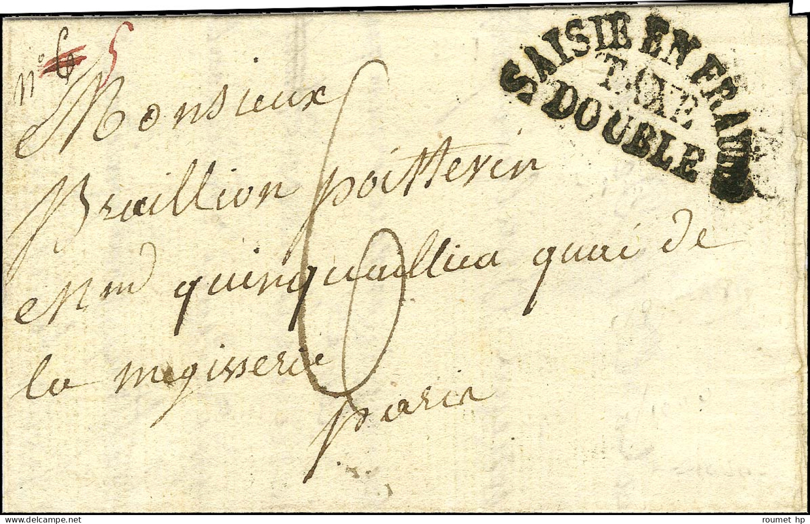 Lettre Avec Texte Daté De Breteuil Le 11 Décembre 1829 Pour Paris. Au Recto, Marque Postale Noire (non Signalé En Noir)  - Civil Frank Covers