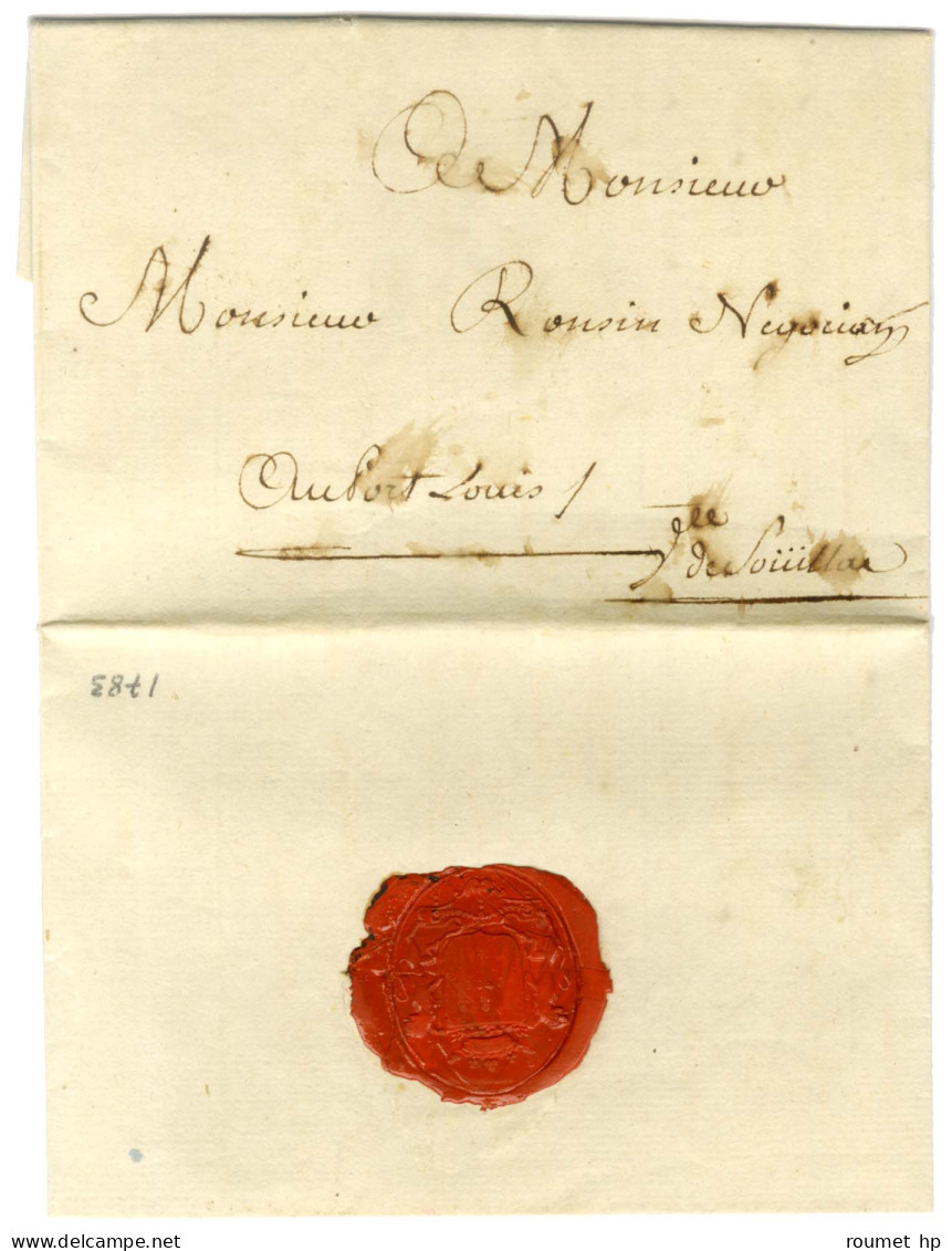 Contreseing De Franchise Manuscrit '' Cte De Souillac '' (Comte De Souillac) Sur Lettre Avec Texte Daté Du 7 Février 178 - Lettres Civiles En Franchise