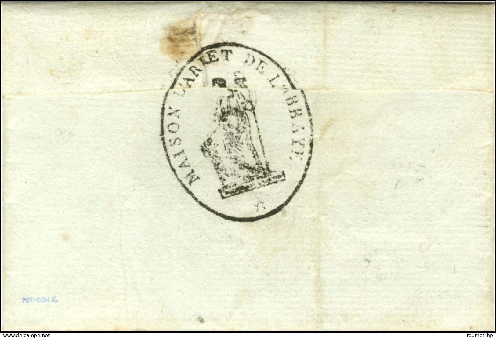 MAISON D'ARRET DE L'ABBAYE (S N° 9551) Au Verso D'une Lettre Avec Texte Daté De Paris 1795 Adressée Localement. - TB / S - 1701-1800: Vorläufer XVIII