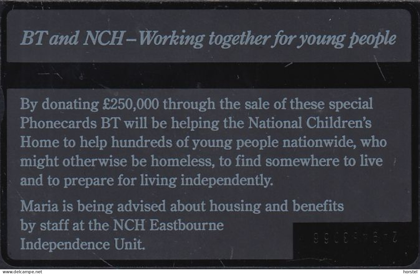 UK Btc 070 National Children Homes - Maria - 40 Units - 249A - BT Allgemeine