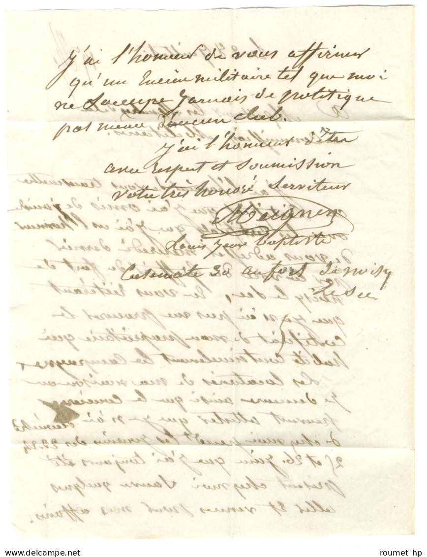 Lettre Avec Texte D'un Prisonnier Au Fort De Bicêtre Daté Du 27 Juillet (1848) Pour Paris. - TB / SUP. - 1801-1848: Precursors XIX