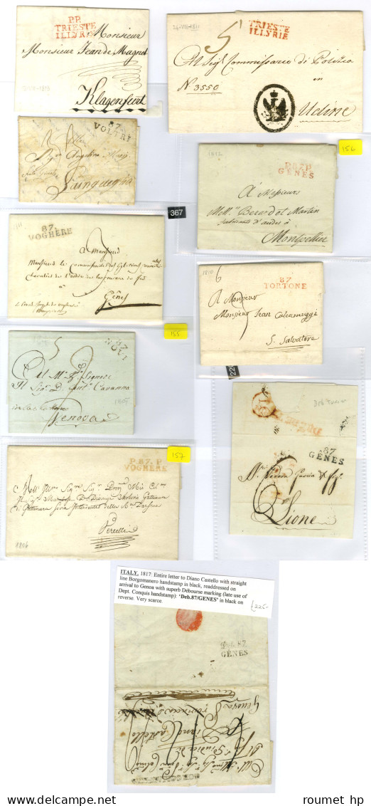 Lot De 10 Marques Postales De Départements Conquis. - TB. - Collections