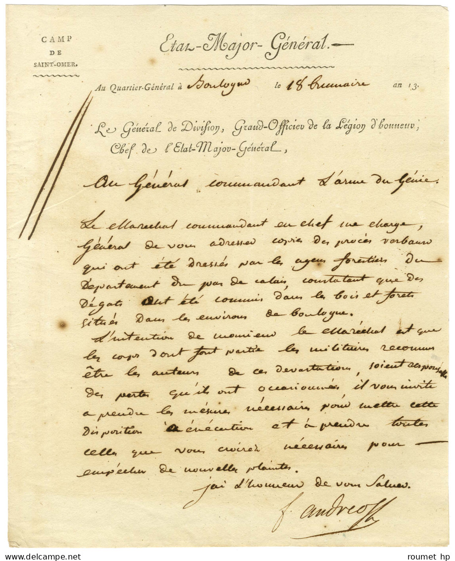 ANDRÉOSSY Antoine François, Comte (1761-1828), Général De La Révolution Et De L'Empire. - Sonstige & Ohne Zuordnung