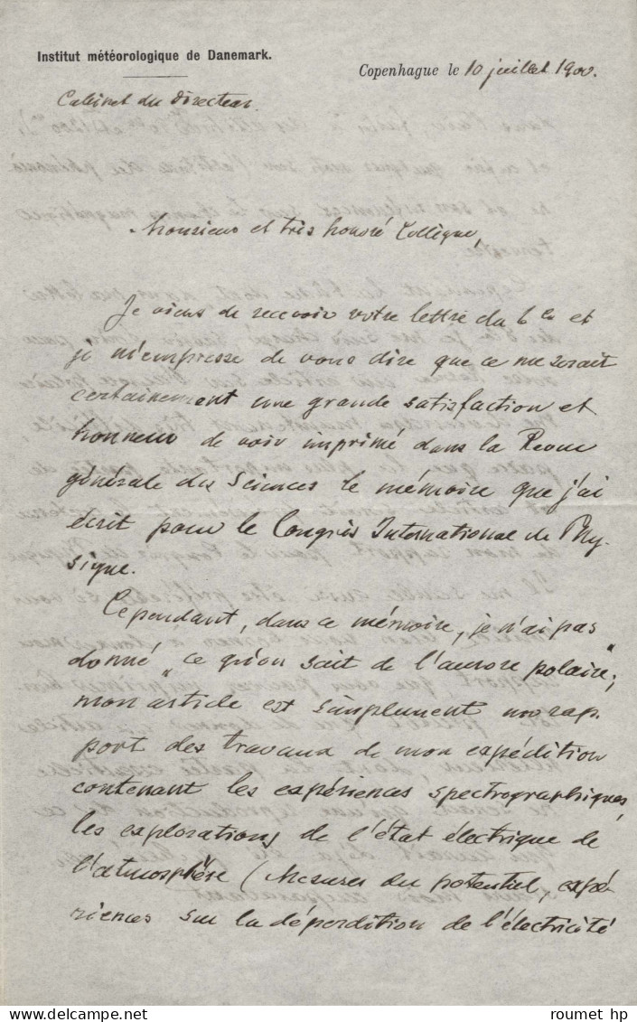 PAULSEN Adam (1833-1907), Astronome Danois. - Autres & Non Classés