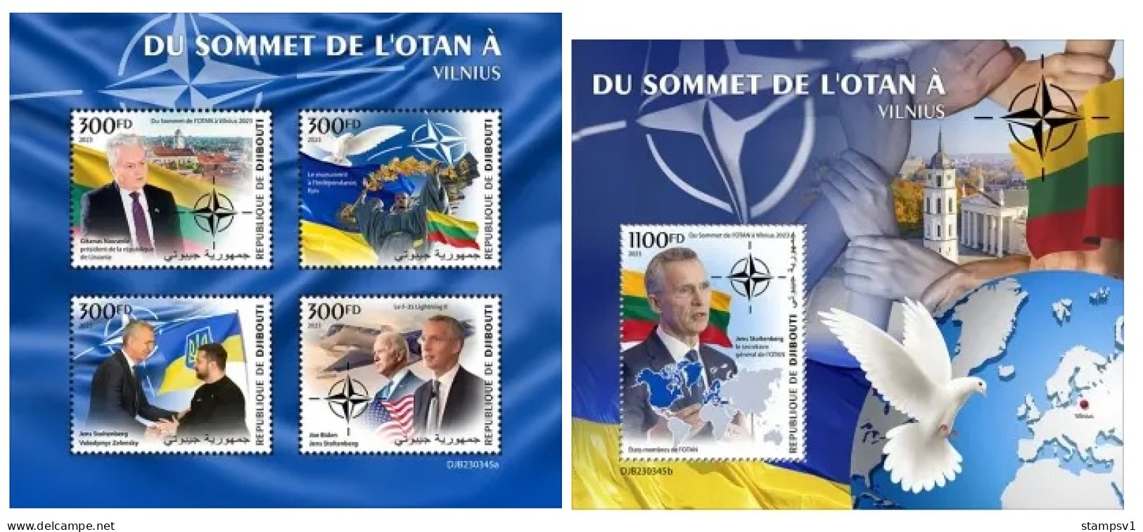 Djibouti  2023 NATO Summit - Vilnius. (345) OFFICIAL ISSUE - NAVO