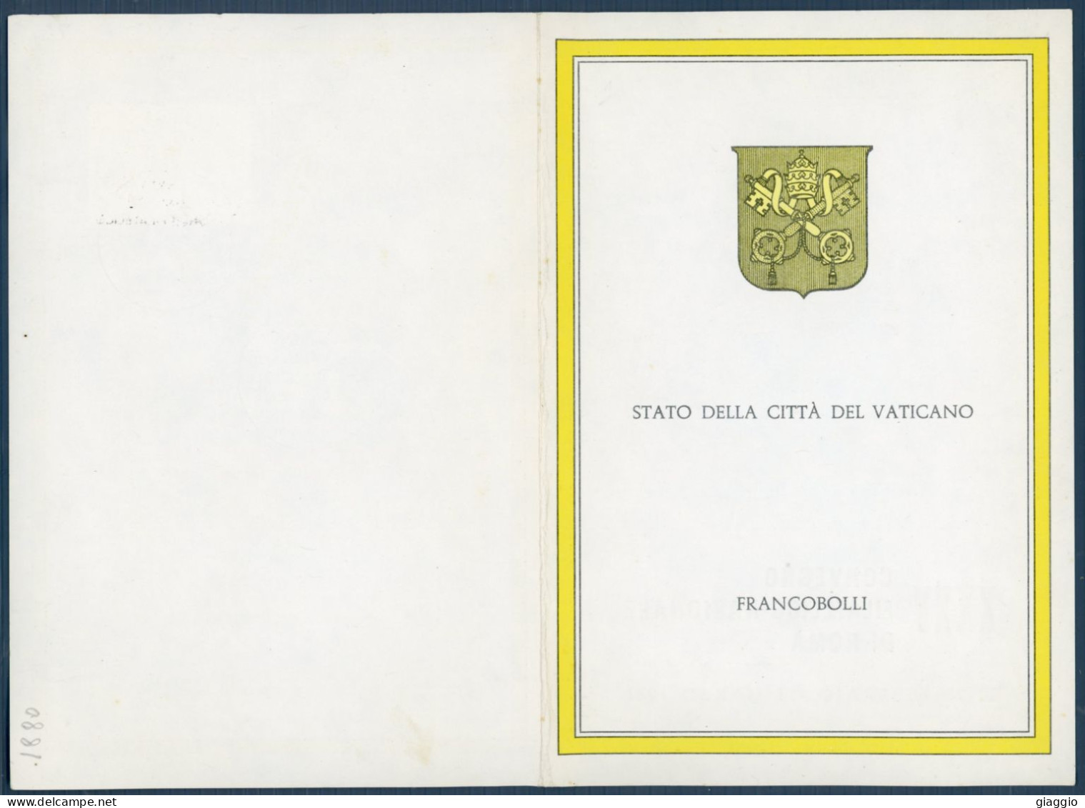 °°° Francobolli - N. 1880 - Vaticano Annullo Speciale Fuori Formato °°° - Covers & Documents