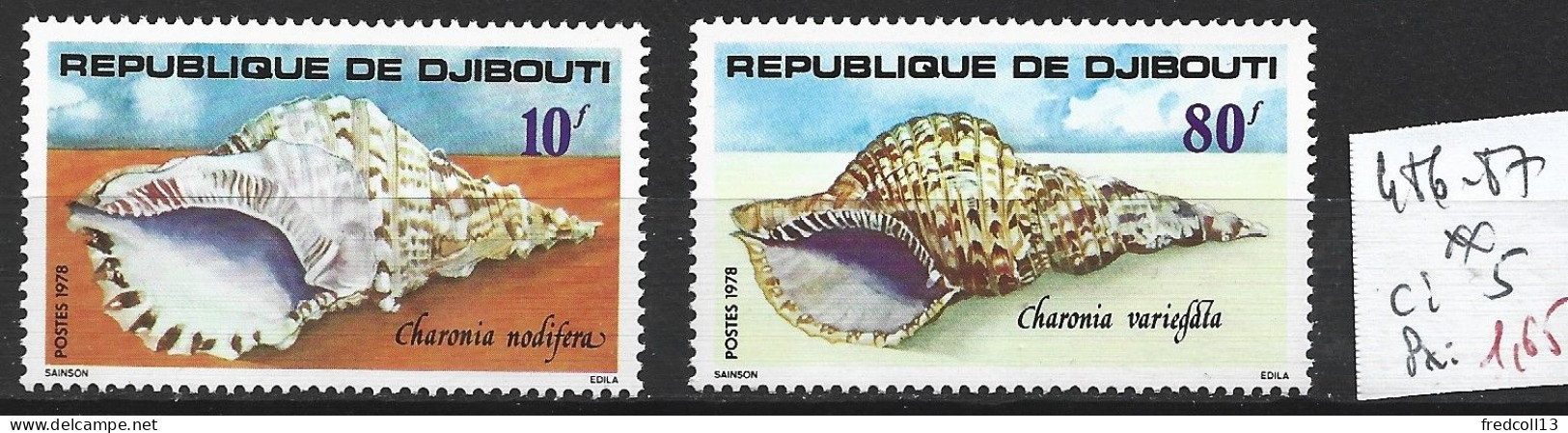 DJIBOUTI 486-87 ** Côte 5 € - Djibouti (1977-...)