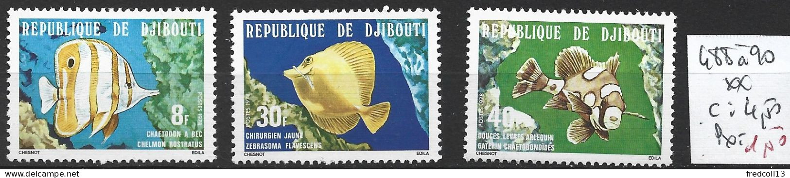 DJIBOUTI 488 à 90 ** Côte 4.50 € - Djibouti (1977-...)