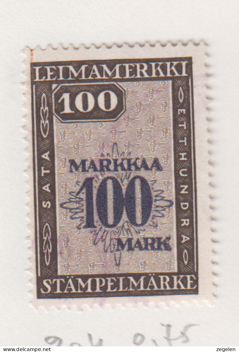 Finland Fiskale Zegel Cat. Barefoot Documentary 204 - Revenue Stamps