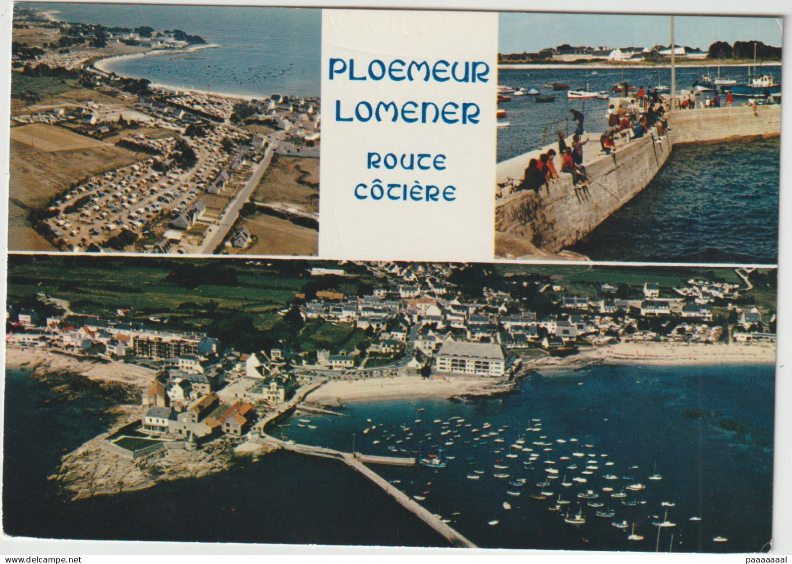 PLOEMEUR LOMENER  LE PORT ET LA PLAGE - Ploemeur