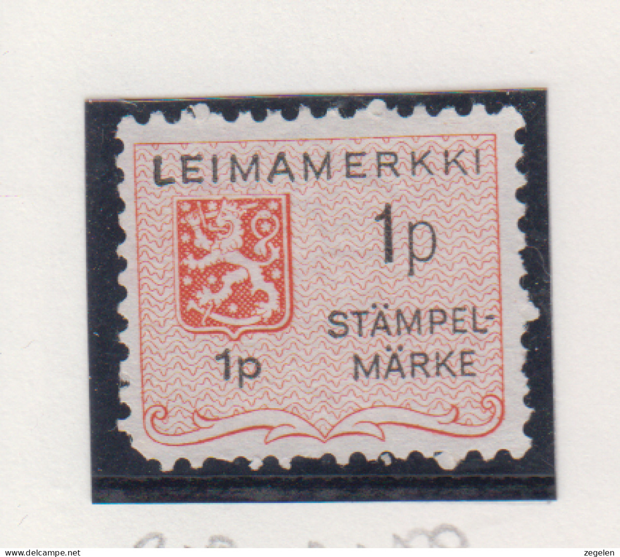 Finland Fiskale Zegel Cat. Barefoot Documentary 219 - Revenue Stamps