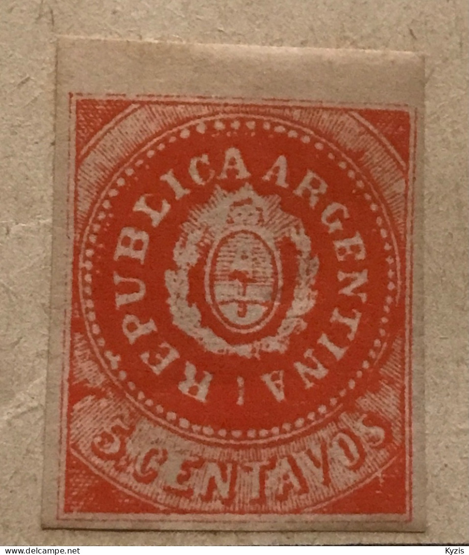 ARGENTINE - VARIÉTÉ - ARMOIRIES MI N5 - 1862 Écu - Unused Stamps