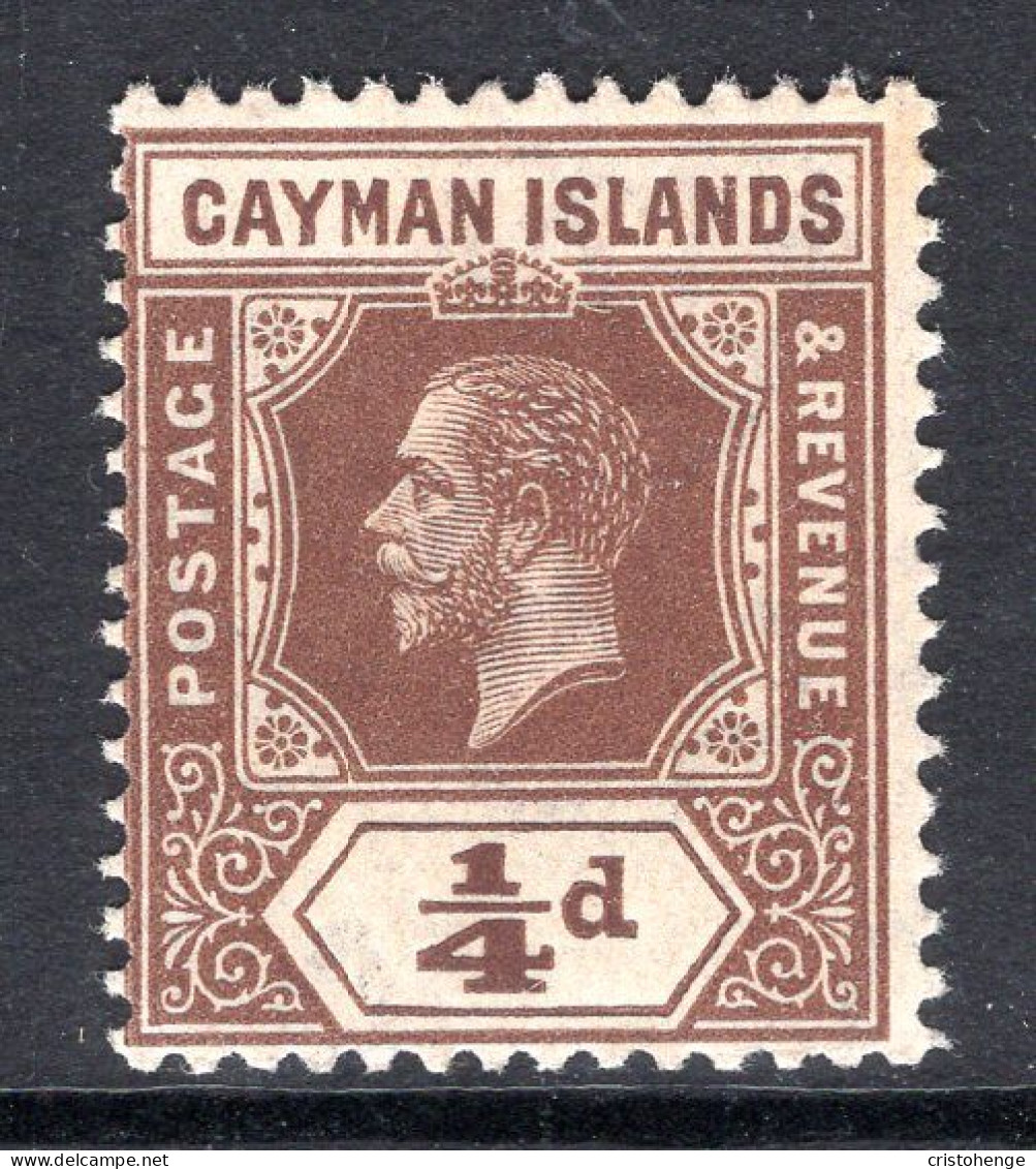 Cayman Islands 1912-20 KGV - Wmk. Mult. Crown CA - ¼d Brown HM (SG 40) - Cayman Islands