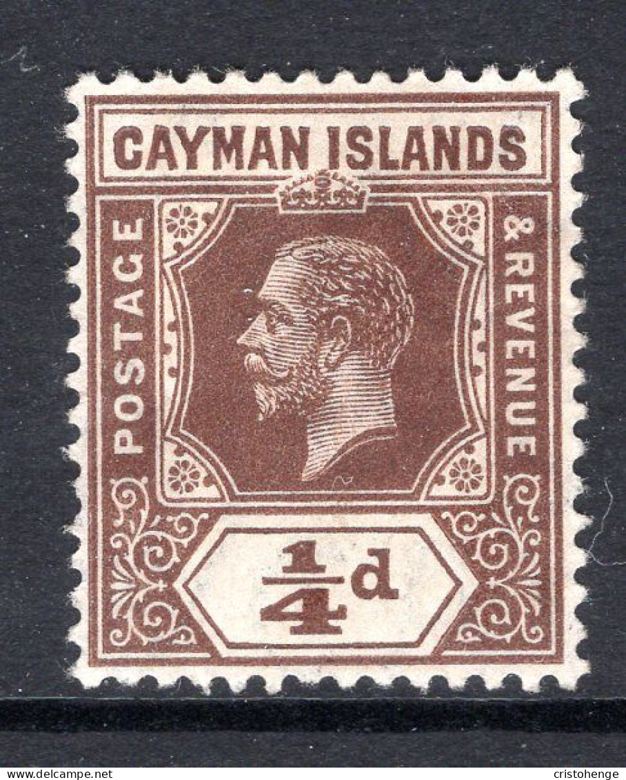 Cayman Islands 1912-20 KGV - Wmk. Mult. Crown CA - ¼d Brown HM (SG 40) - Cayman Islands