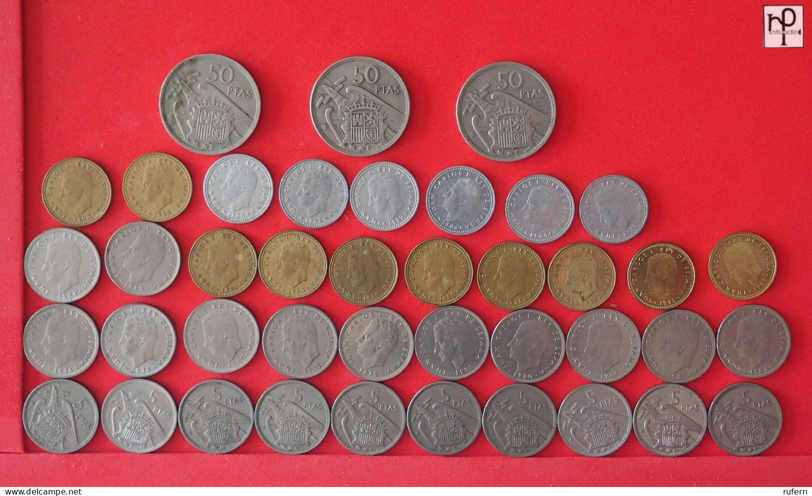SPAIN  - LOT - 41 COINS - 2 SCANS  - (Nº57828) - Kiloware - Münzen