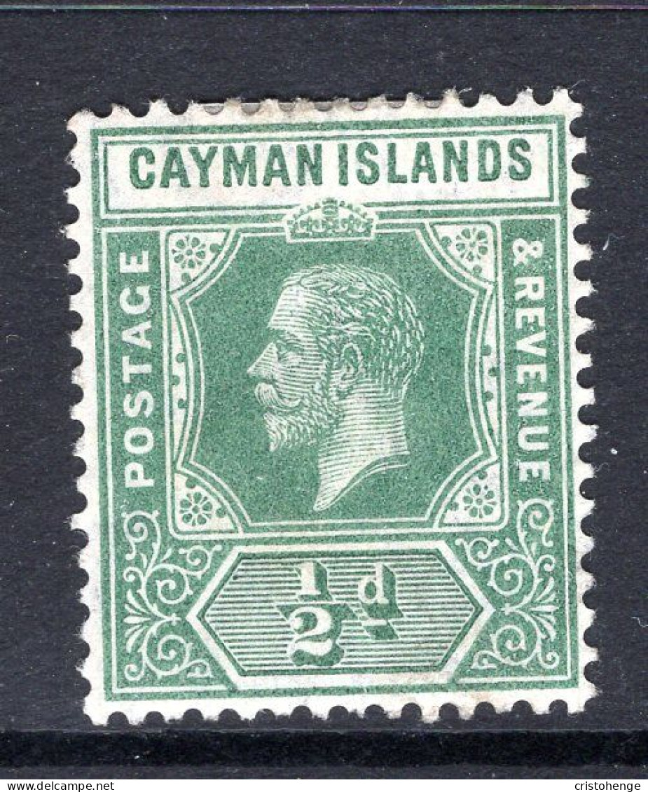 Cayman Islands 1912-20 KGV - Wmk. Mult. Crown CA - ½d Green HM (SG 41) - Cayman Islands