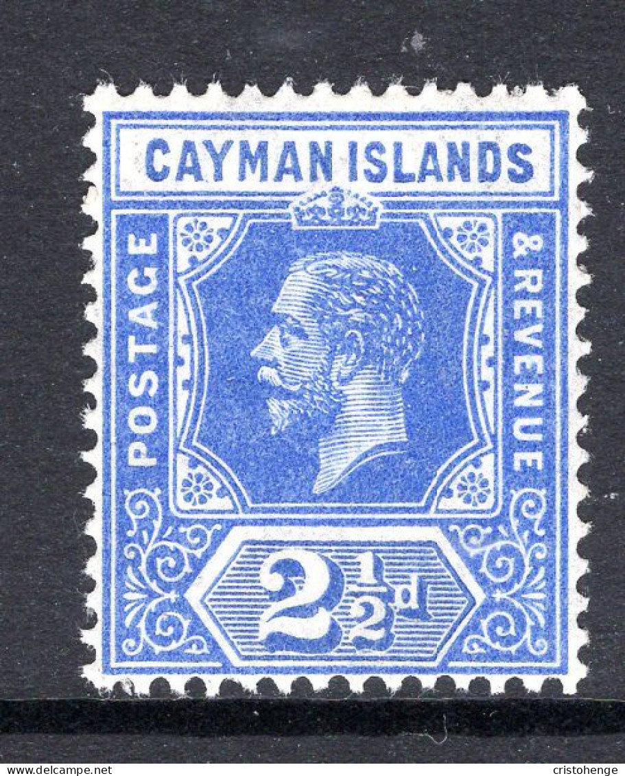 Cayman Islands 1912-20 KGV - Wmk. Mult. Crown CA - 2½d Deep Bright Blue HM (SG 44a) - Cayman Islands