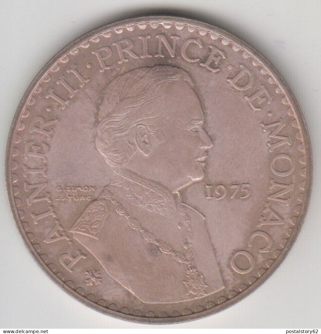 Principato Di Monaco, 50  Francs Moneta Argento - Ranieri III - Anno 1975 Moneta  Fdc ( ( 7500 Pezzi Coniata - FDC