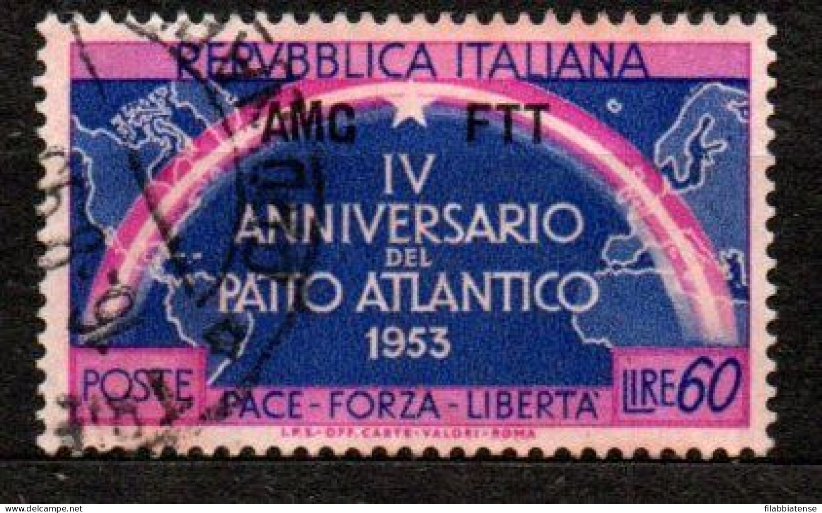 1953 - Trieste A 185 Patto Atlantico    ------ - Used