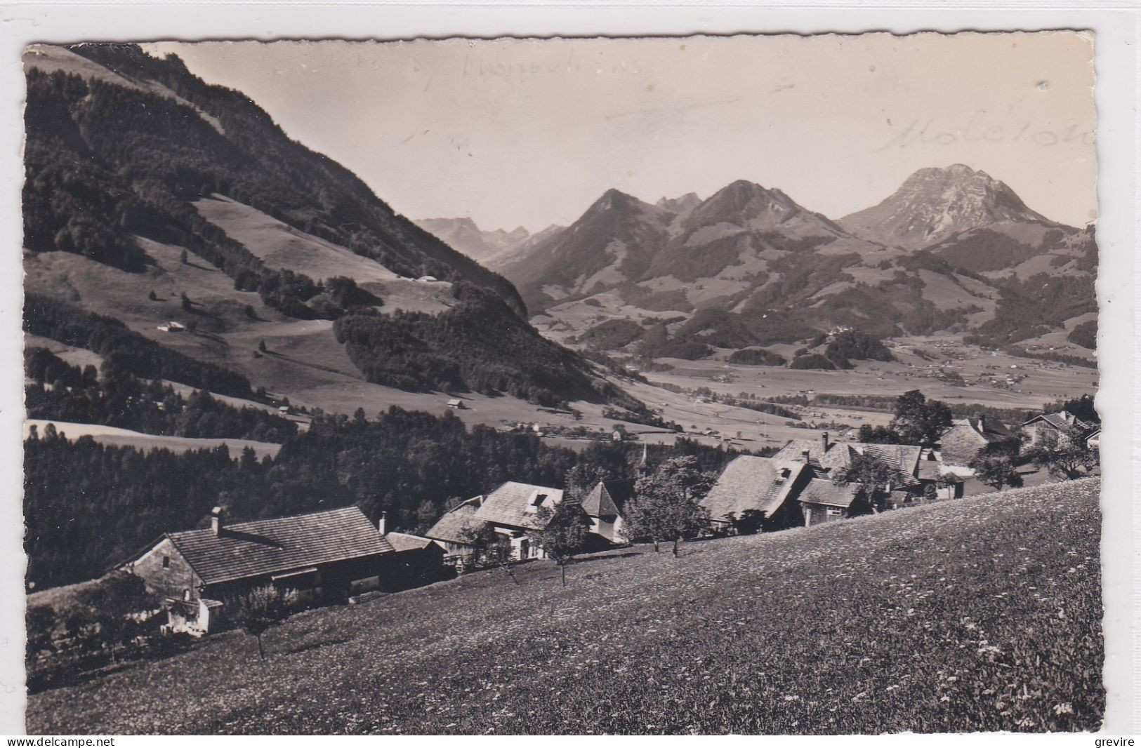 Châtel Sur Montsalvens Et Le Moléson. Carte-photo - Châtel-sur-Montsalvens