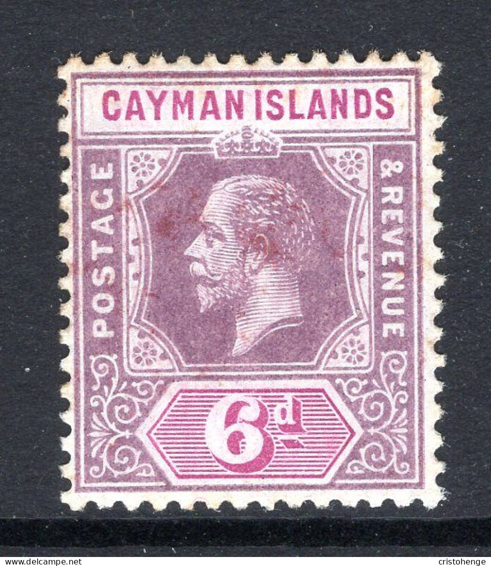 Cayman Islands 1912-20 KGV - Wmk. Mult. Crown CA - 6d Dull & Bright Purple HM (SG 47) - Cayman Islands