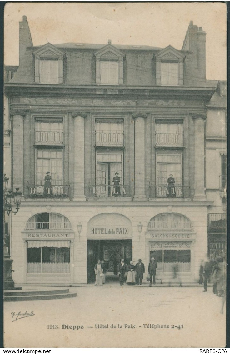 76 - DIEPPE - Hotel De Paix - Téléphone 2 - 41 - TOP RARE - TTB - Dieppe