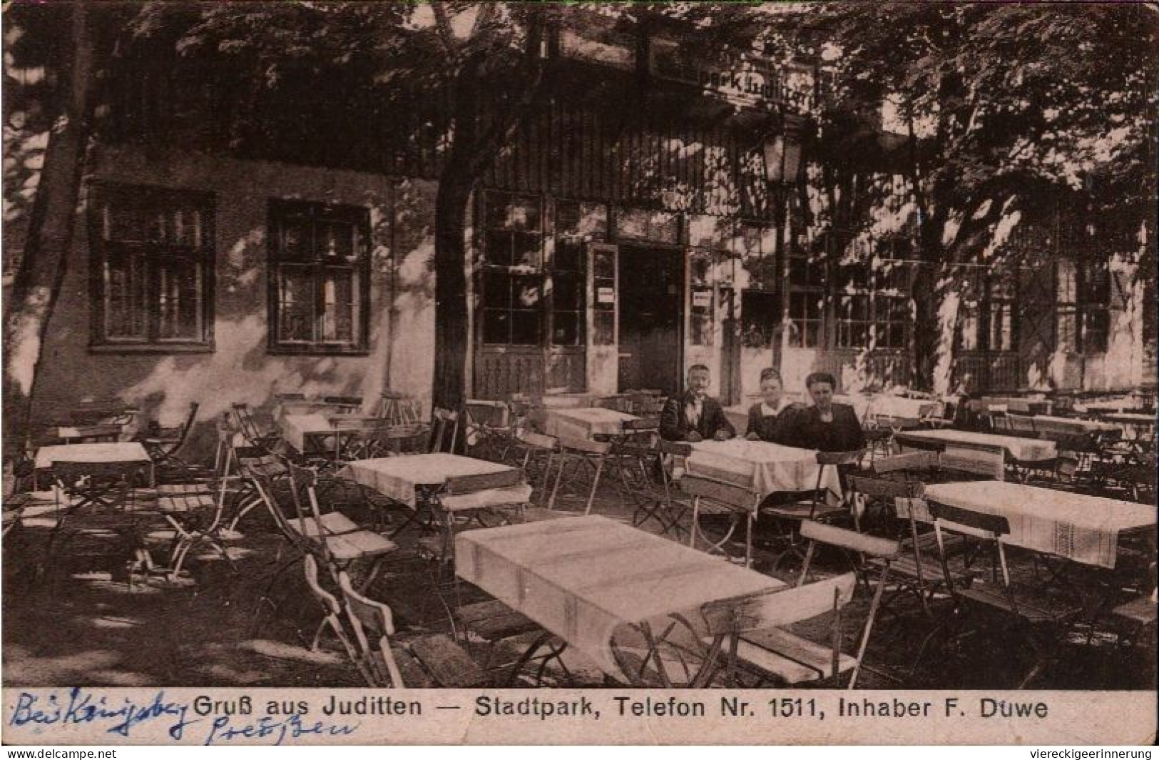 ! Alte Ansichtskarte Gruß Aus Juditten Bei Königsberg, Ostpreußen, Stadtpark Gaststätte, 1923, Mendelejewo - Ostpreussen