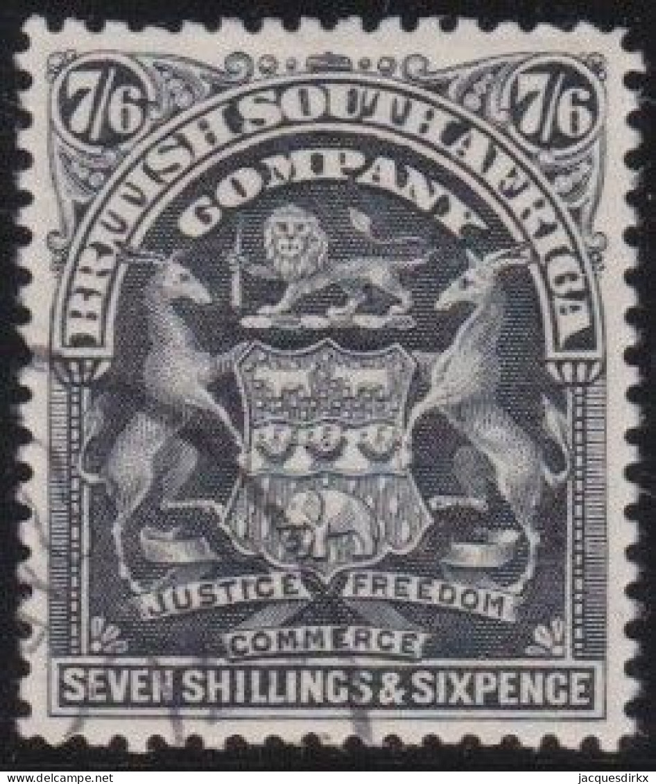 British South Africa Company      .    SG  .   88       .  O   .   Cancelled - Gebruikt