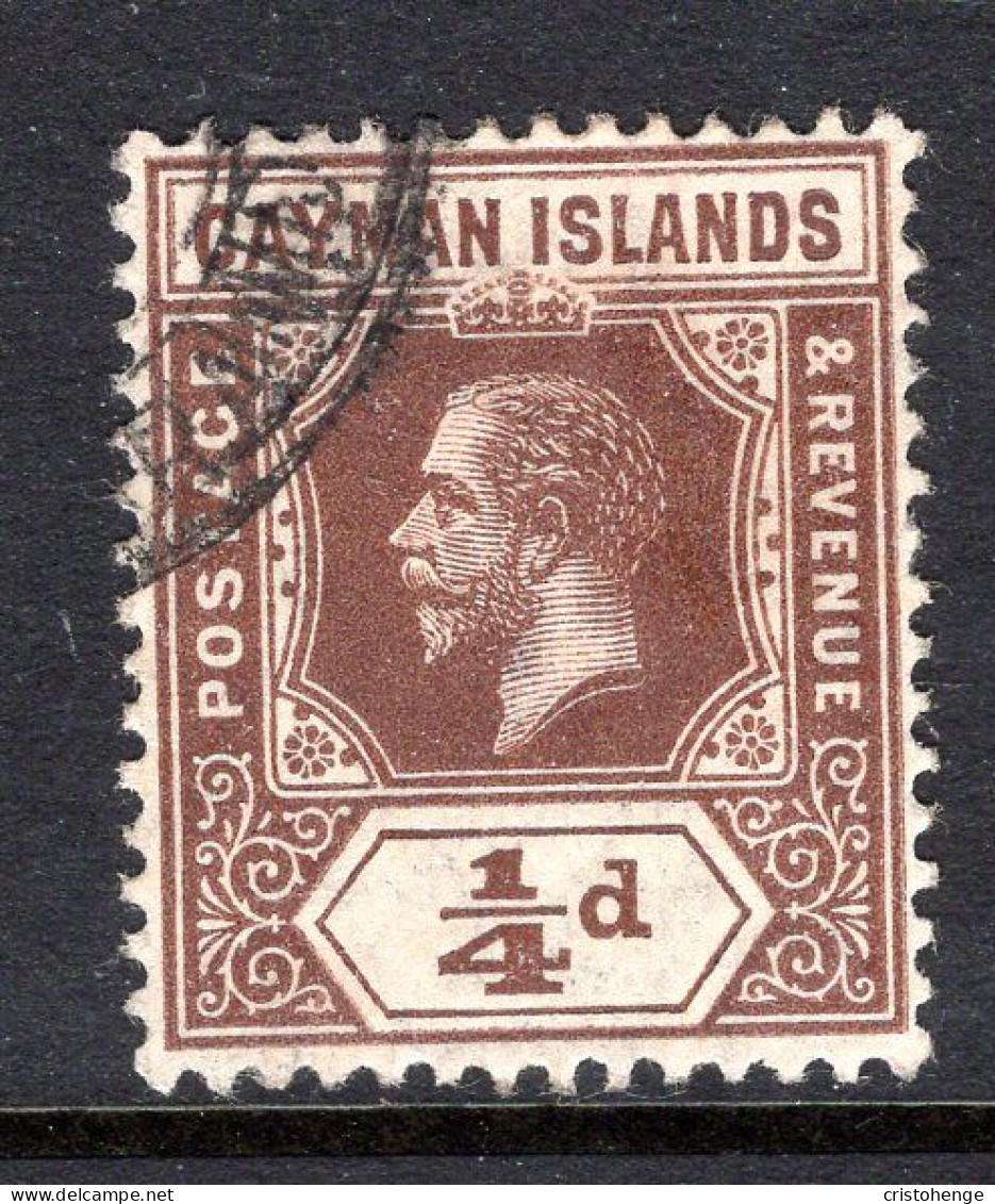 Cayman Islands 1912-20 KGV - Wmk. Mult. Crown CA - ¼d Brown Used (SG 40) - Cayman Islands