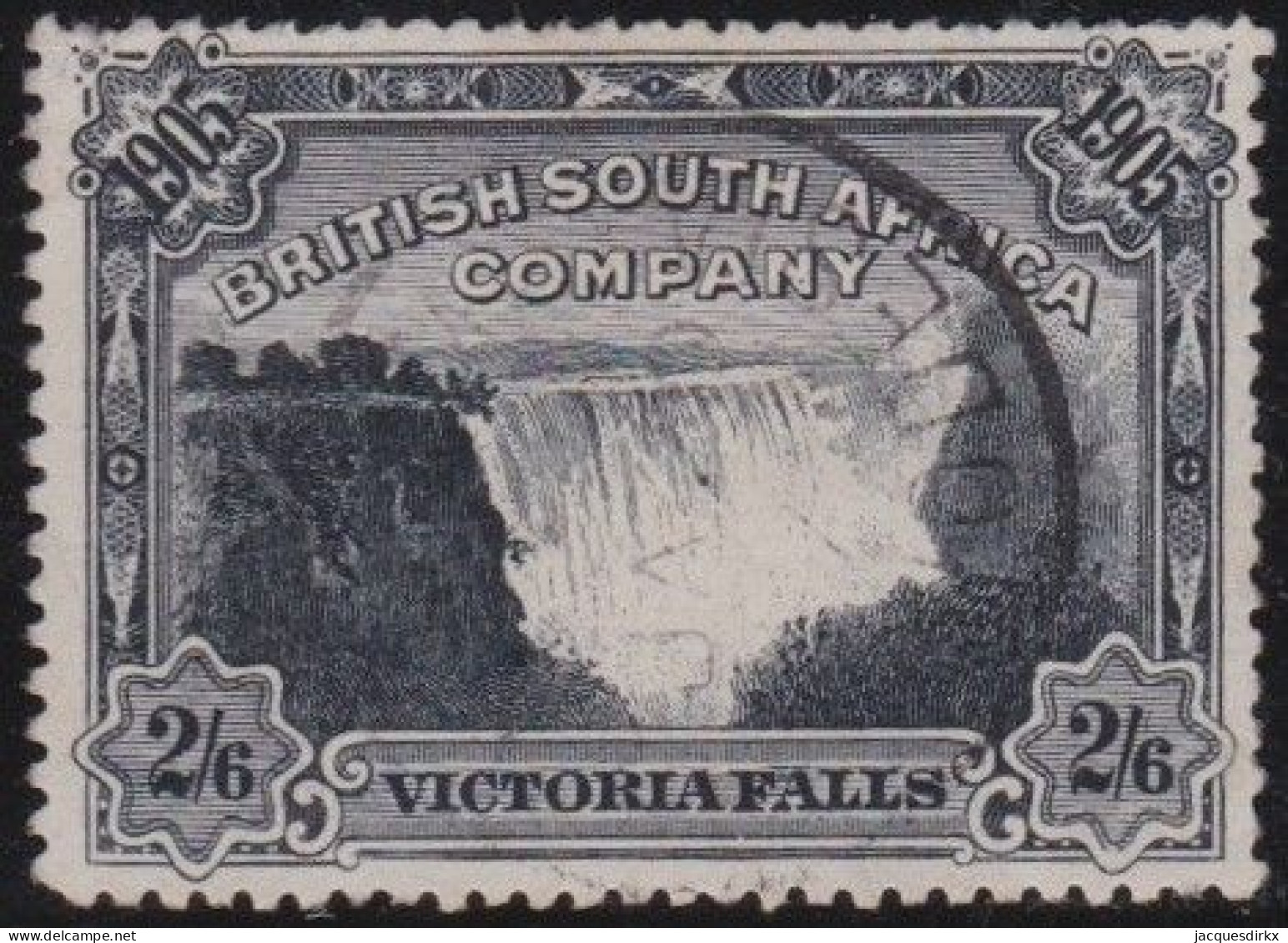 British South Africa Company      .    SG  .   98  (2 Scans)       .  O   .   Cancelled - Used Stamps