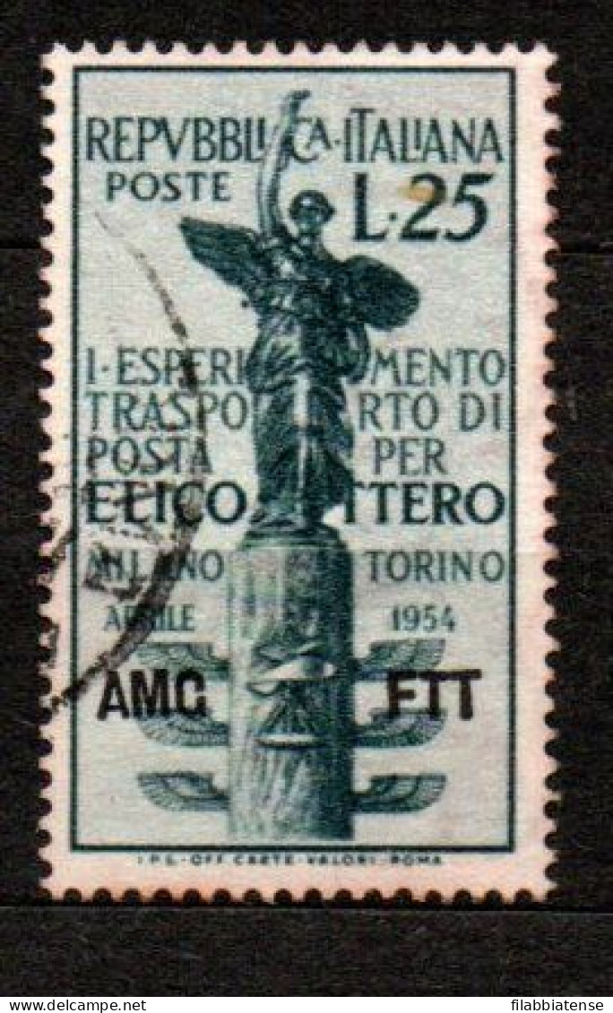 1954 - Trieste A  199 Trasporto Posta Per Elicottero     ------ - Used