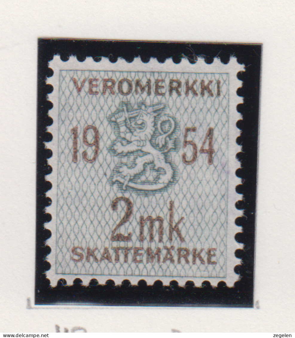 Finland Fiskale Zegel Cat. Barefoot Veromerkki/Income Tax 42  Jaar 1954 - Revenue Stamps