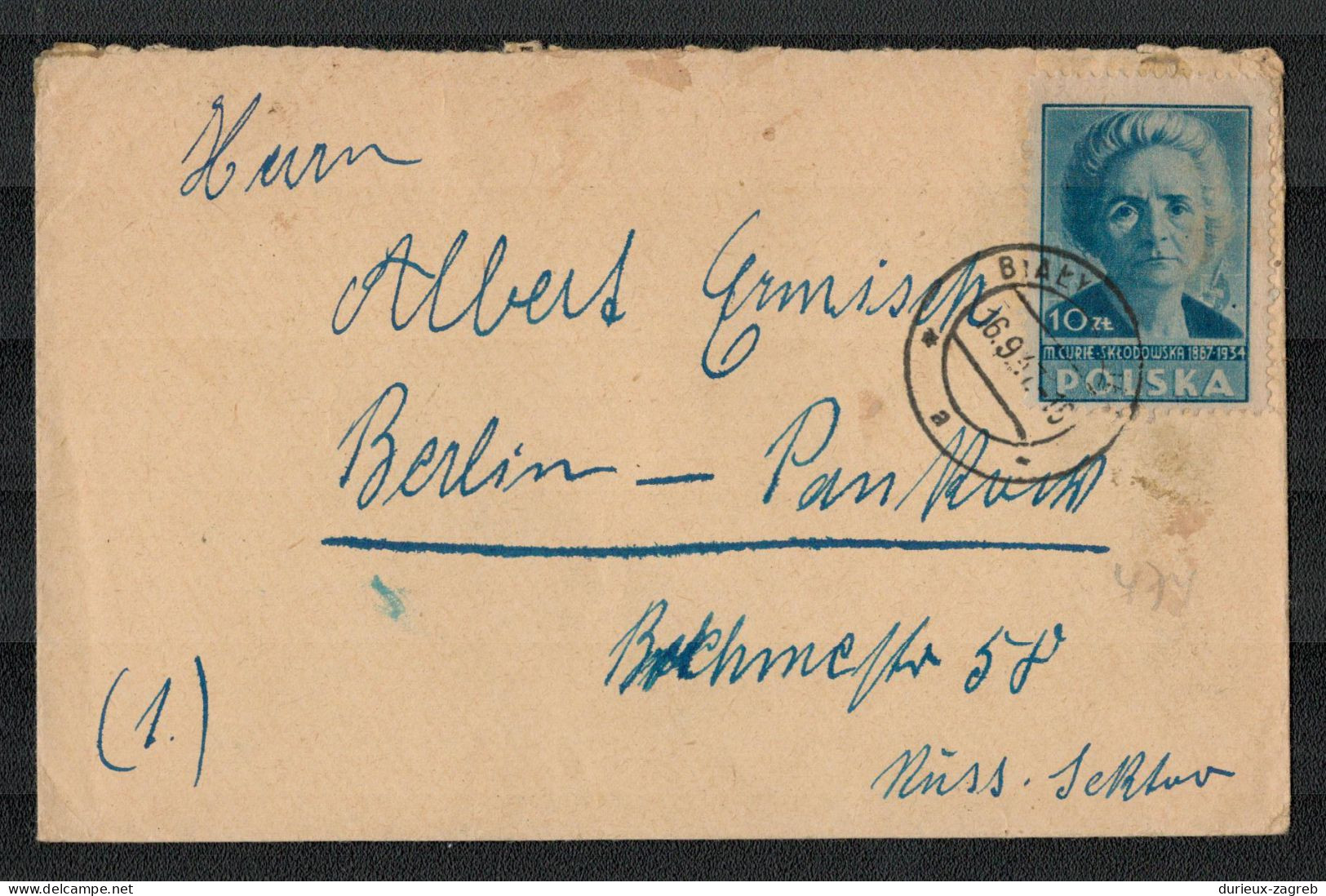 Poland Letter Cover Posted 1947 B200115* - Briefe U. Dokumente