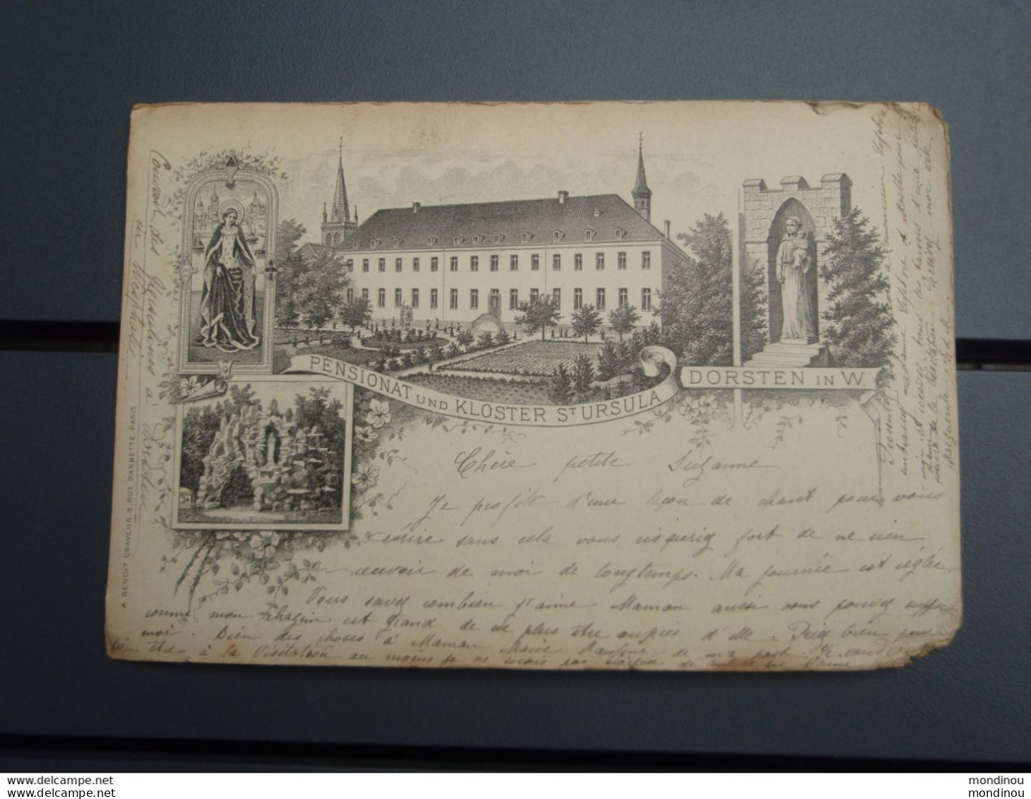 Cpa  Pensionat Und Kloster St Ursula DORSTEN In W. 1903 Couvent Des Ursulines - Dorsten