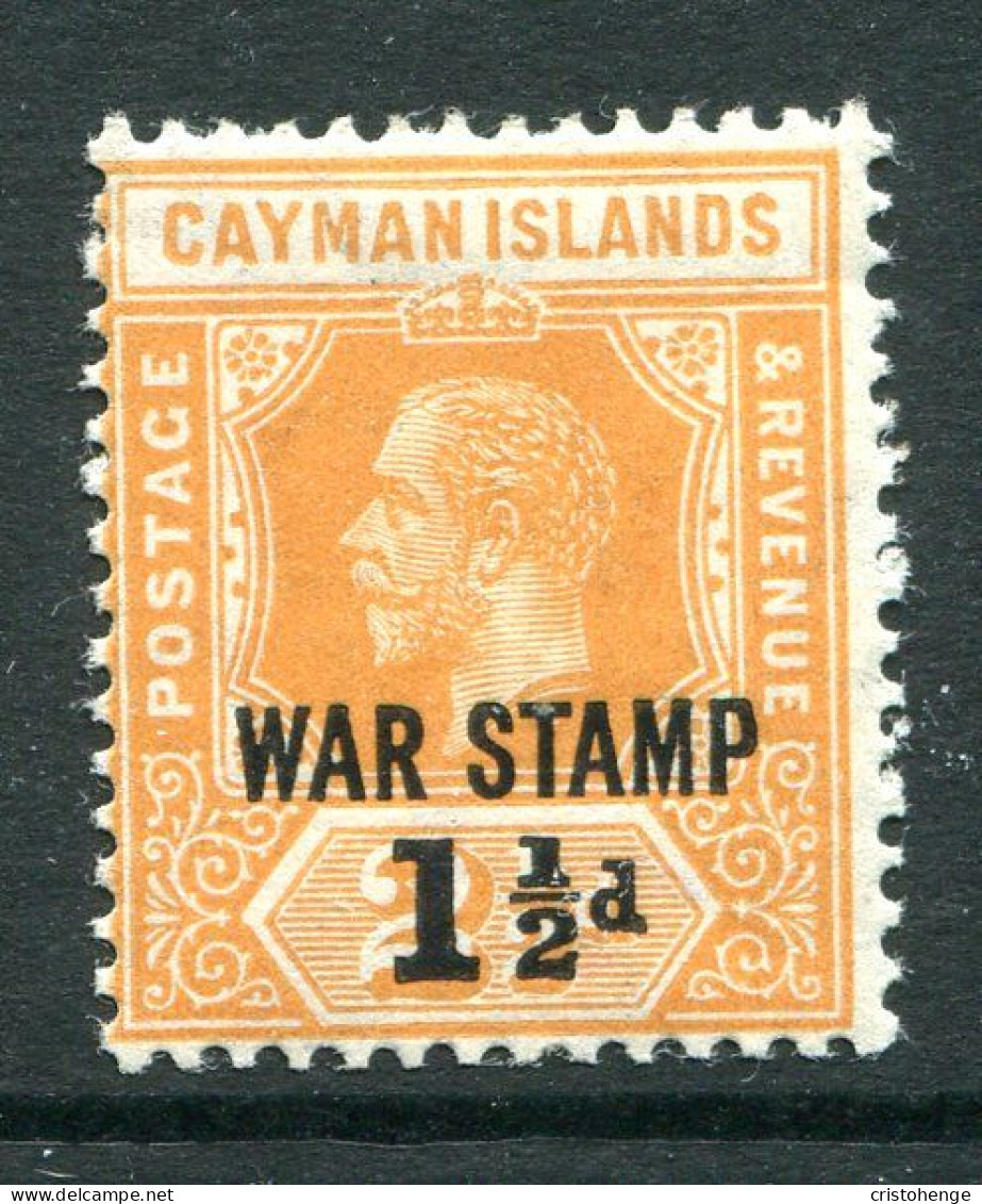 Cayman Islands 1919-20 KGV - WAR TAX - 1½d On 2½d Orange HM (SG 59) - Cayman Islands