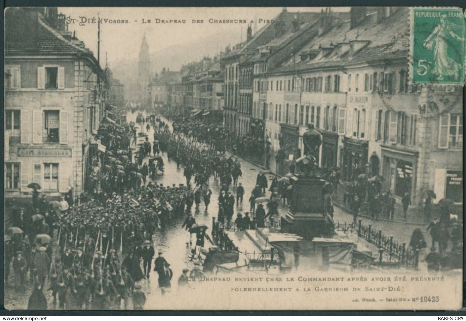 88 SAINT DIE - Le Drapeau Des Chasseurs à Pied - TB - Saint Die