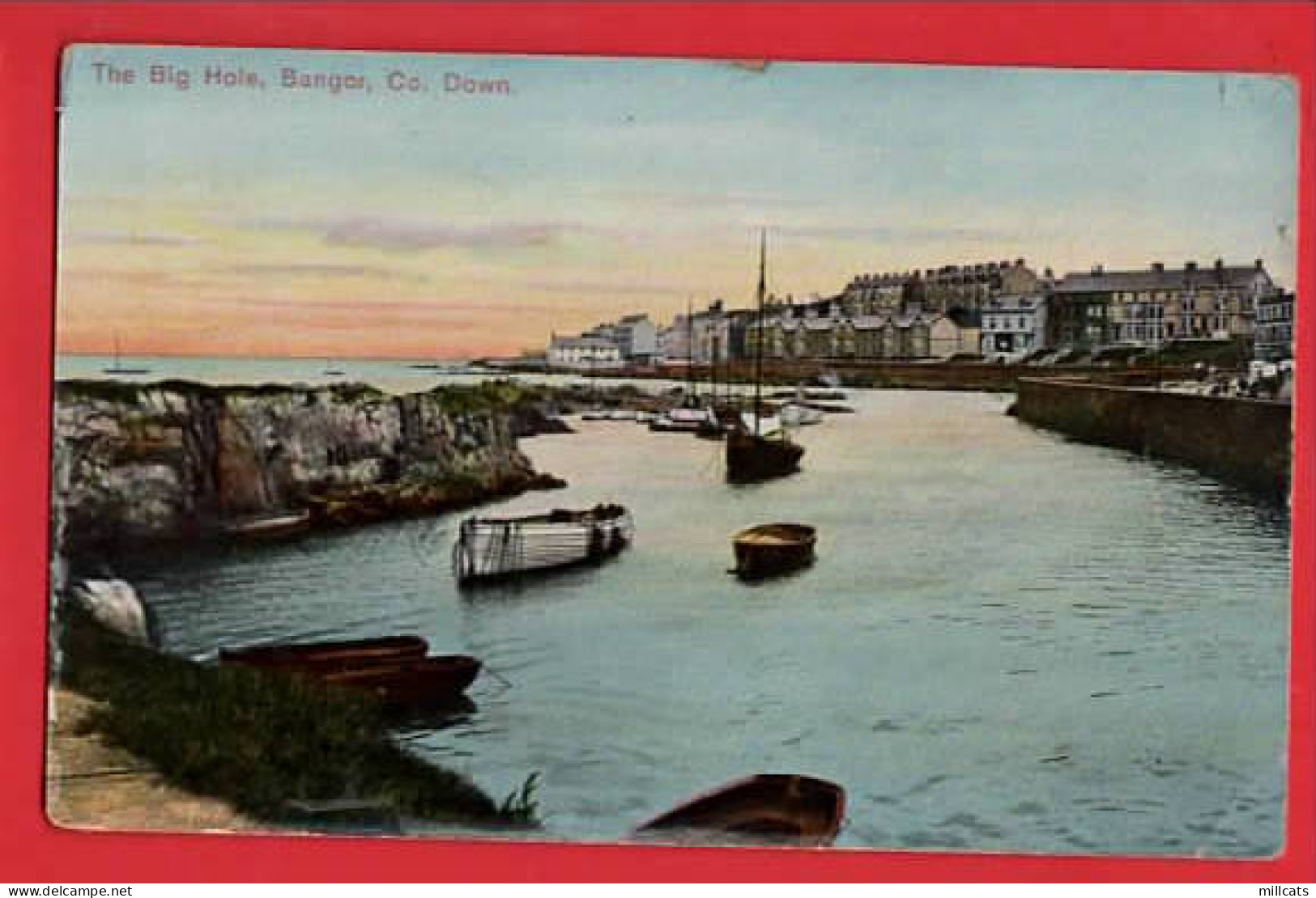 UK NORTHERN IRELAND    BANGOR   THE BIG HOLE     FISHING BOATS  - Down