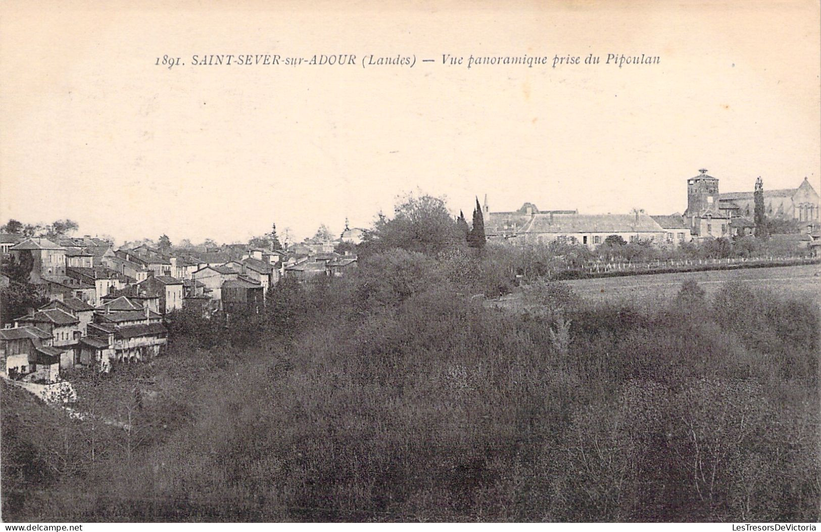 FRANCE - Saint Sever Sur Adour - Vue Panoramique Prise Du Pipoulan - Carte Postale Ancienne - Saint Sever