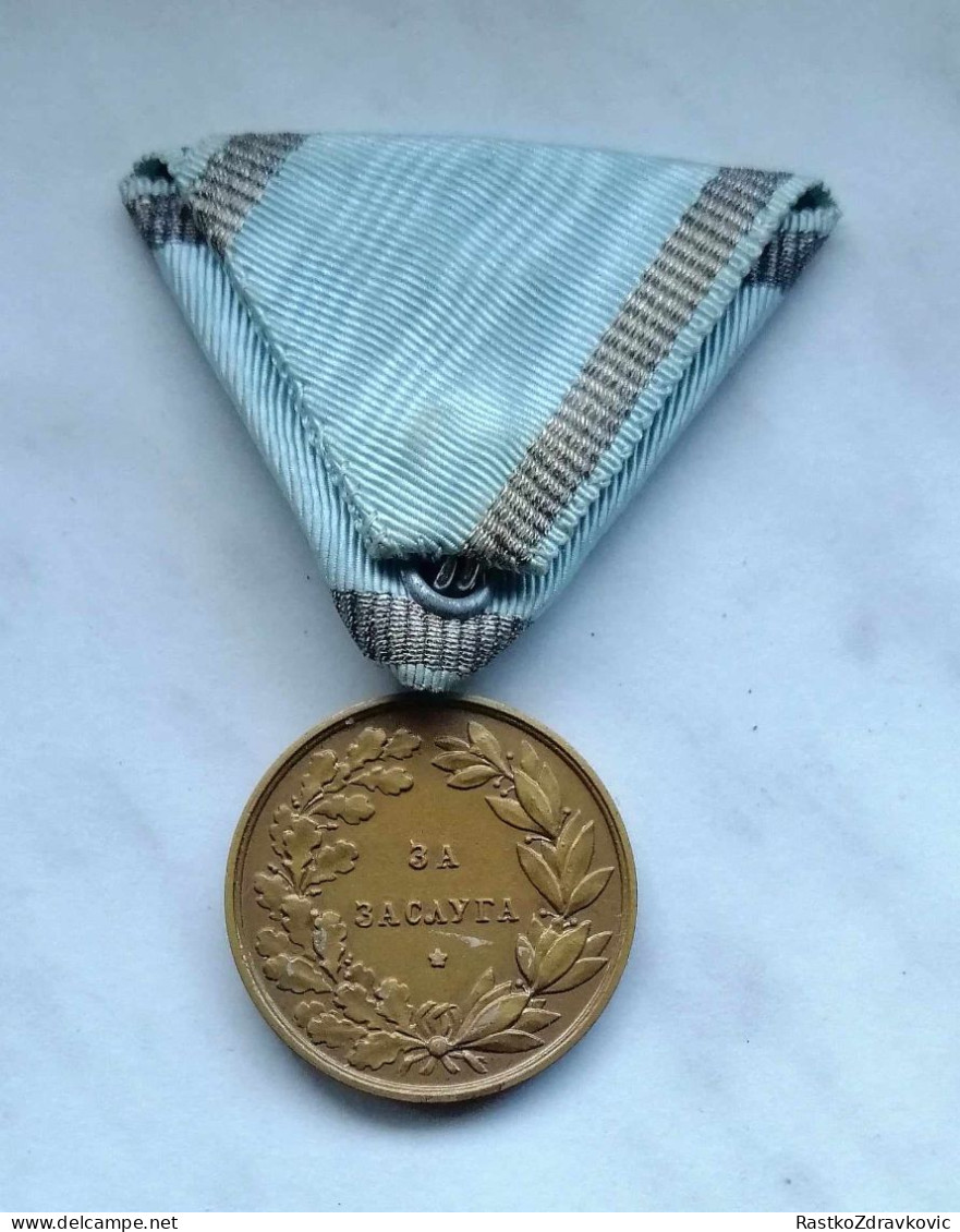 BOLGARIA+KINGDOM OF BOLGARIA+KING BORIS 3.+Bulgarian Military Bronze Medal Of Merit 1918 - Altri & Non Classificati