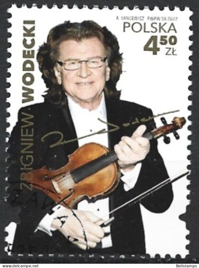 Poland 2022. Scott #4609 (U) Zbigniew Wodecki (1950-2017), Singer And Violinist  *Complete Issue* - Gebraucht