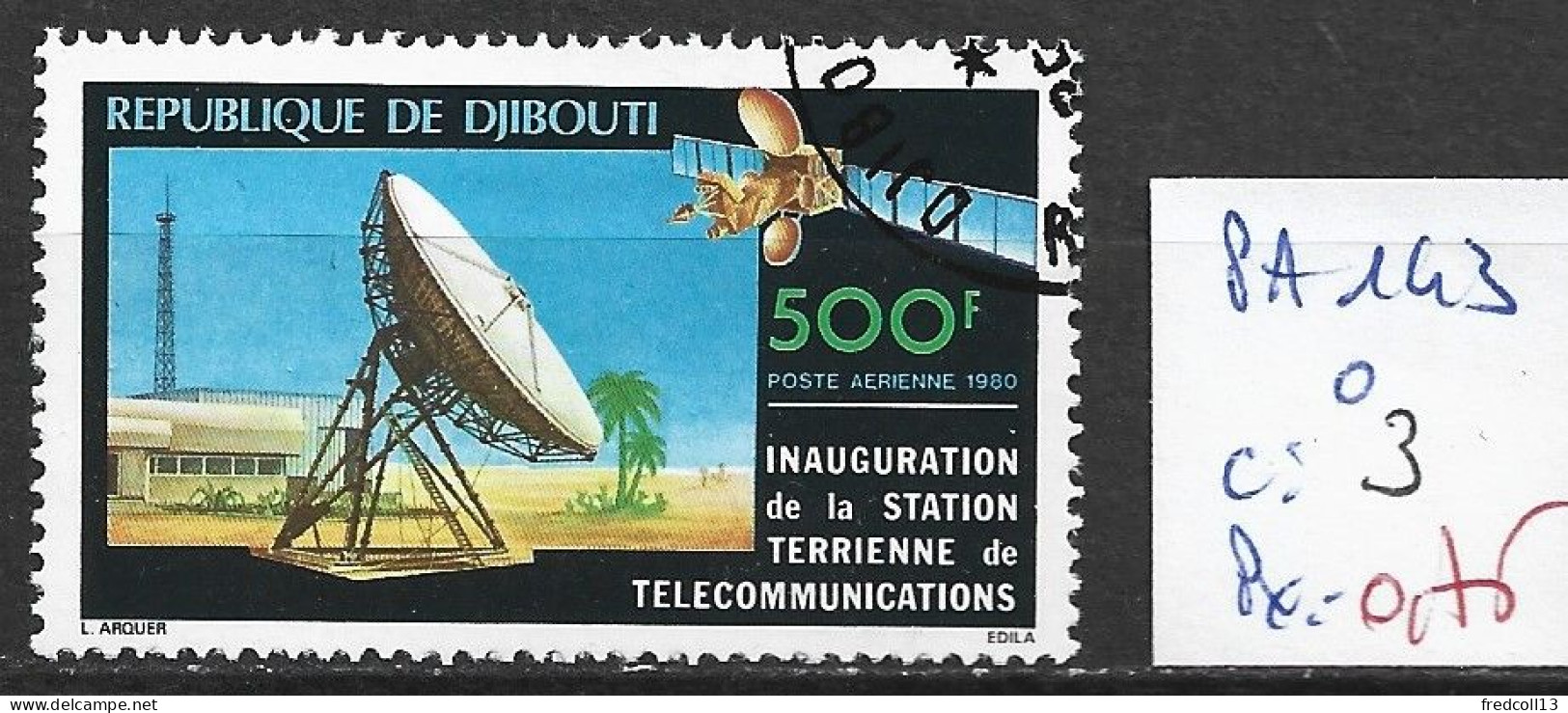 DJIBOUTI PA 143 Oblitéré Côte 3 € - Djibouti (1977-...)