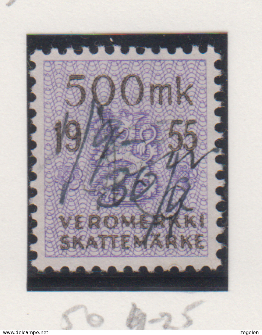 Finland Fiskale Zegel Cat. Barefoot Veromerkki/Income Tax 50    Jaar 1955 - Revenue Stamps