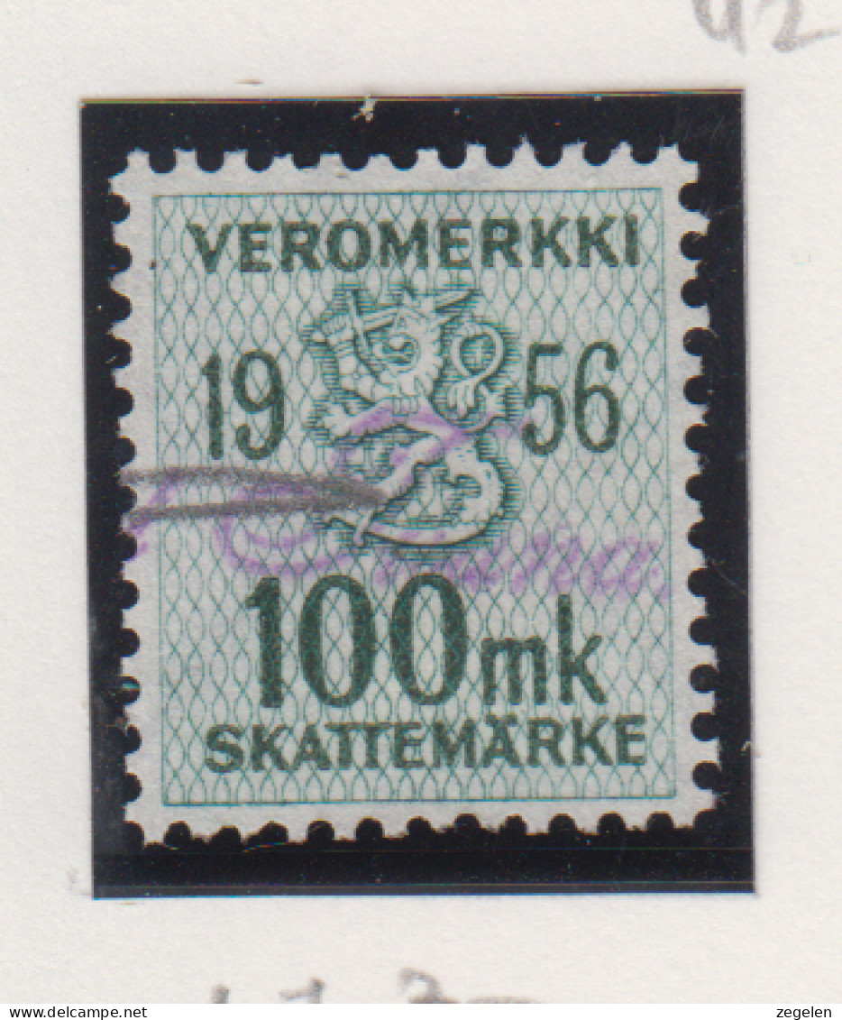 Finland Fiskale Zegel Cat. Barefoot Veromerkki/Income Tax 47    Jaar 1956 - Revenue Stamps