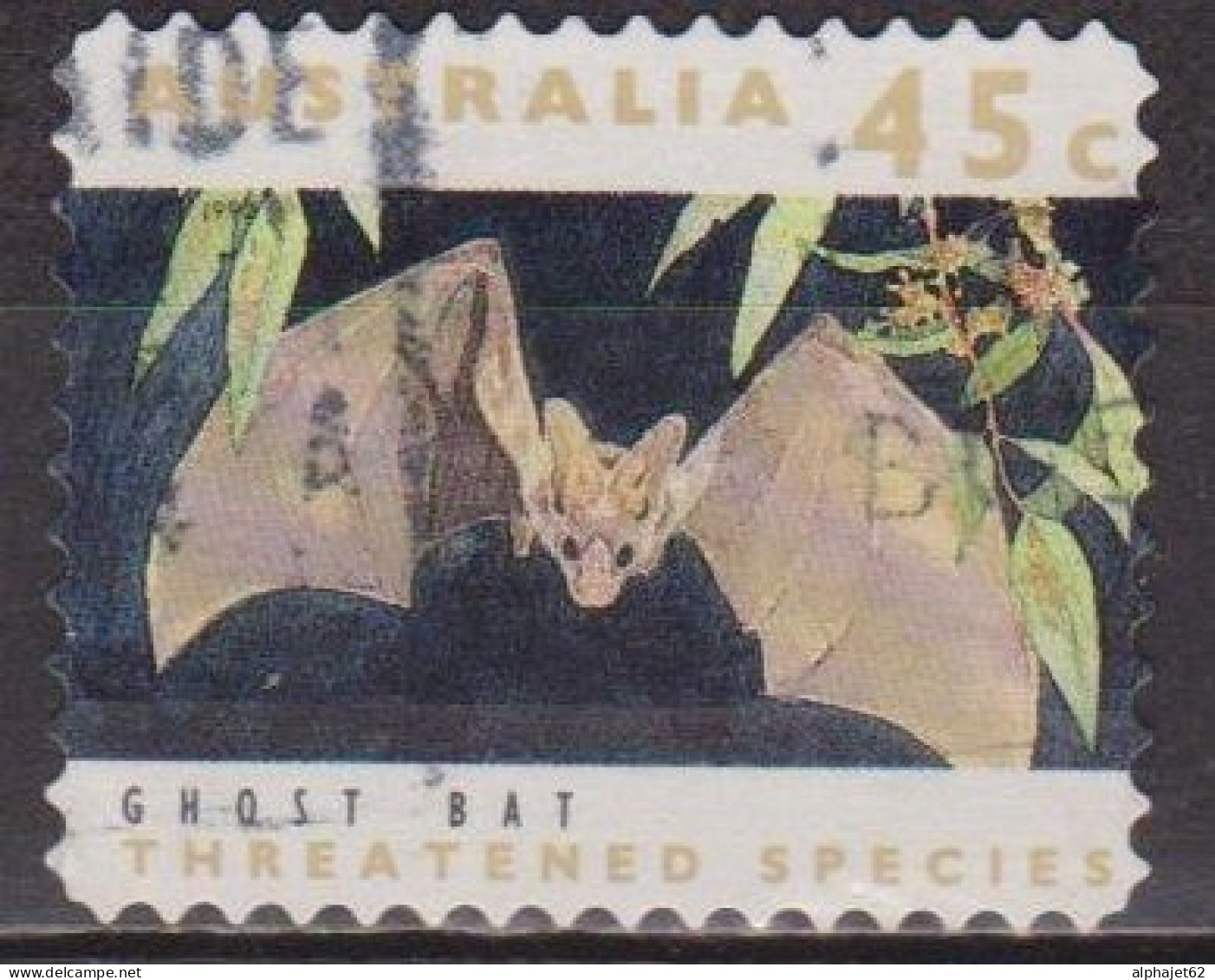 Faune - Chauve Souris Fantome - AUSTRALIE - Espèces Menacées - N° 1250 - 1992 - Gebraucht